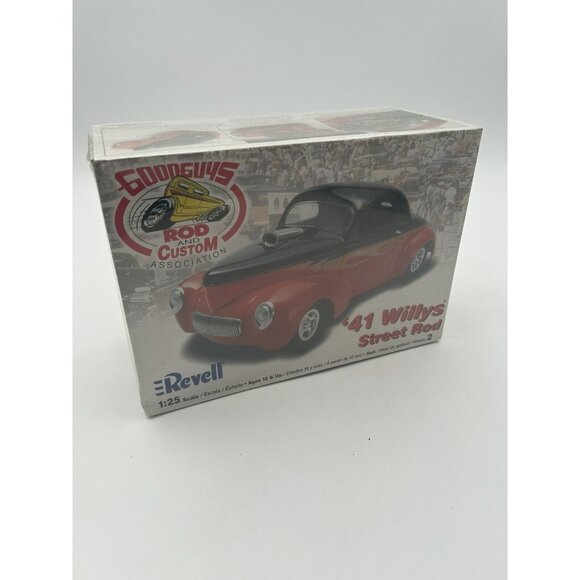 1941 Willys Street Hot Rod Goodguys Custom 41 Revell 1:25 Scale Model Kit Car